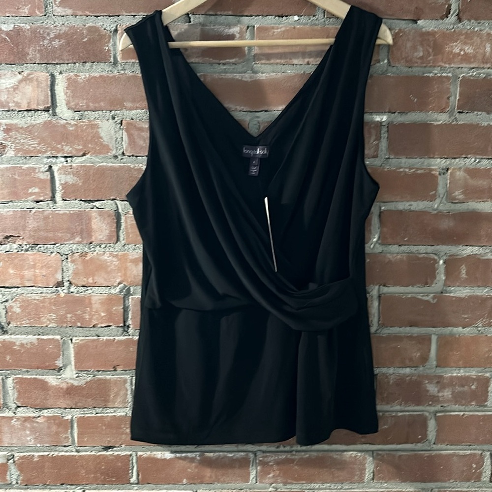 **TALL**Long tall, Sally sleeveless drape wrap top